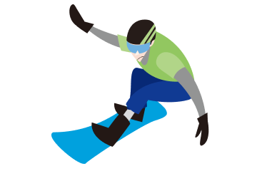スノーボードのイラスト