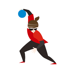 ゴールボールイラスト