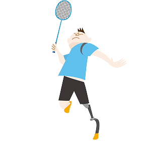 バドミントンイラスト